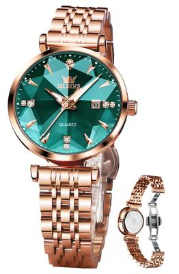 Simple Easy To Day Watch for Green Women's Watch, Quartz, Cute, Dial, Read, Date, Luminous, Waterproof, Valentine's Gift, Women,