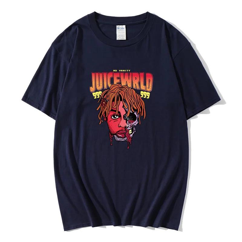 T-Shirt Rap Men'S Cool Street Fashion Trend T-Shirt Pattern Print T-Shirt Hip-Hop Top T-Shirt