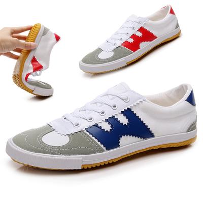 Buty do siatkówki białe płócienne buty buty treningowe buty do sztuk walki buty do porannego ćwiczenia buty pojedyncze studenci płci męskiej i żeńskiej buty płócienne