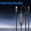 USB C Power Cord with 8 Adapters 100W Highest Efficiency Variable Power Supply DC5.5 Type C Charging Cable 120cm