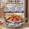 JingJingRS Thickened Stainless Steel Alcohol Stove with Pot