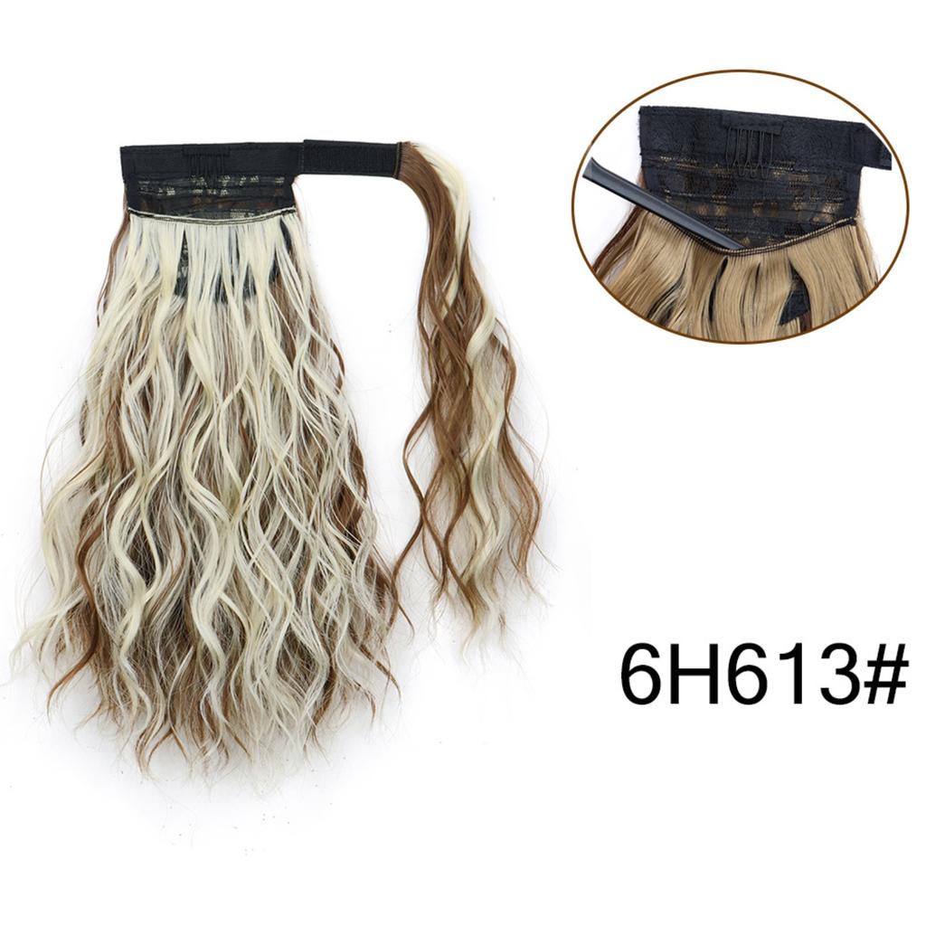Ponytail Hair Extensions 14 Inch Curly Wavy Ponytail Hair Pieces For Women Girls Wrap Around Ponytail