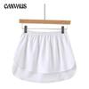 Women's Fart Curtain Bottoming Artifacts Bustier with Sweater Autumn and Winter Jumper Stacking Versatile Inner Wear Hem Dew White