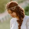 European And American Jewelry, Creative Fashion Versatile Gemstone Tassel Multi-Layer Diamond Headband Headband Headband Headgear Headdress
