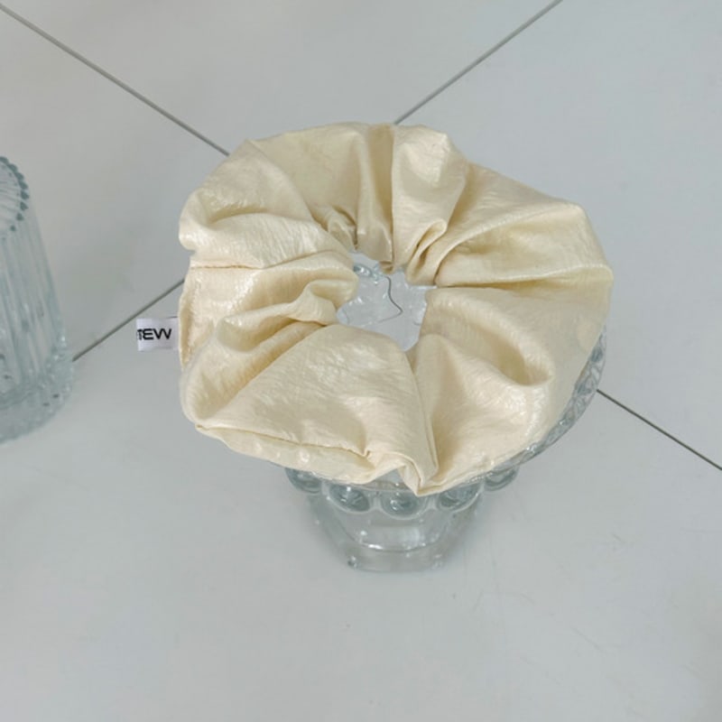 quartevv Leather scrunchie - 4color