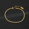 Simple Stainless Steel Square Snake Bone Chain Bracelet for Women Men Hip-Hop Jewelry Trendy Party Accessories Gift