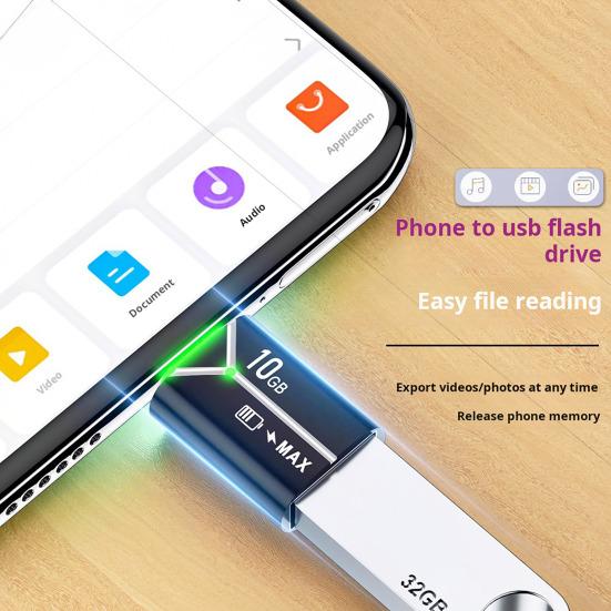 Adaptor Breloc USB3.0 la Type-C cu Transfer de Date OTG 10Gbps USB-C Portabil Tată