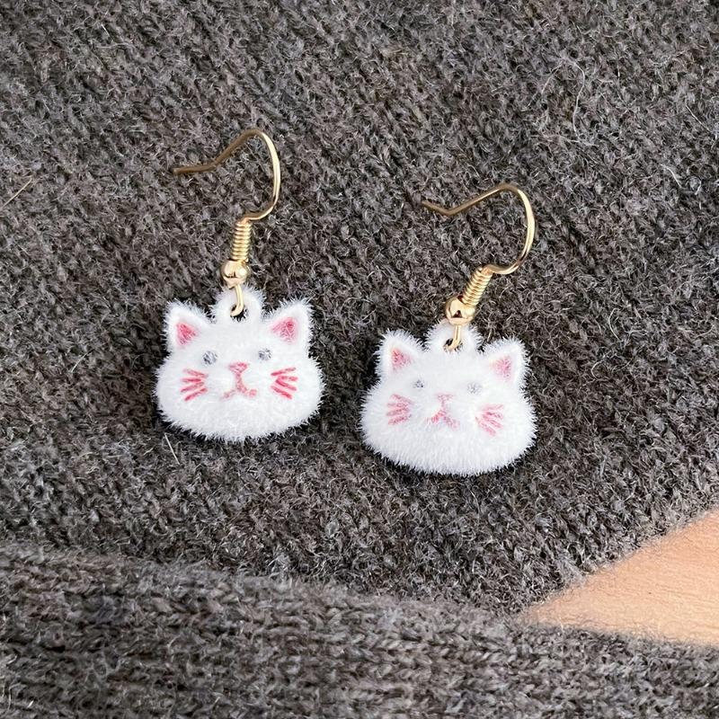 Adorable Cat-shaped Earrings Suitable for Women. Fashionable Design with Unique Appearance. Earrings and Accessories