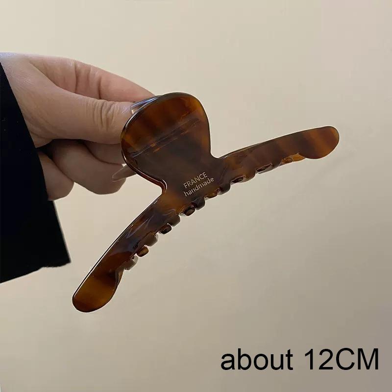 Elegant High Grade Acetate Hair Claw for Women Temperament Hair Decorate Lady Vintage Hair Clip Fashion Hair Accessories