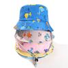 Cartoon Dinosaur Print Baby Bucket Hat Summer Outdoor Kids Boys Girls Sun Hat Cute Toddler Outdoor Beach Fisherman Cap