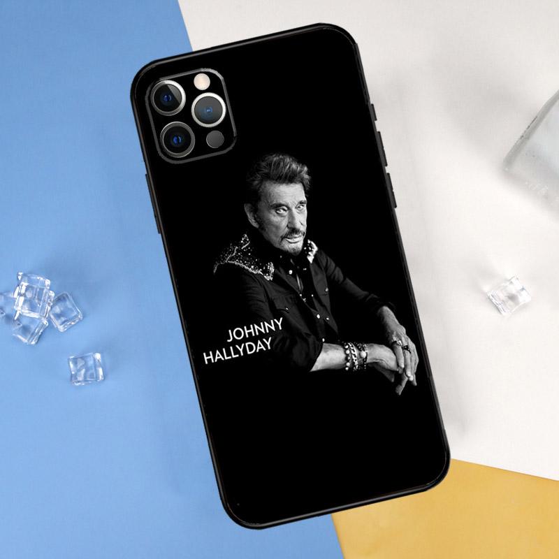 Johnny Hallyday Phone Case For iPhone 16 15 11 12 13 14 Pro Max Mini Cover For iPhone 16 15 X XS Max XR Plus Coque