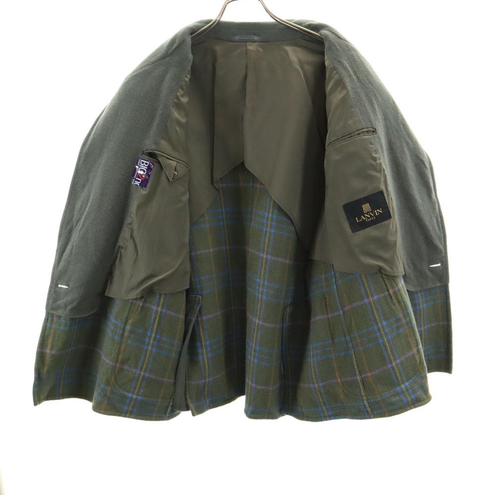 LANVIN 80s 90s Wool Blend Old tailored jacket S There is a shoulder pad Men's Used