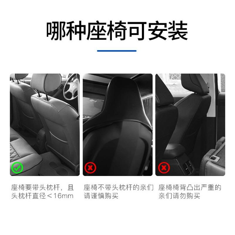 Foldable Car Seat Back Dining Tray Drink Holder Phone Stand For Car Interior Use