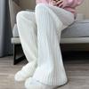 Pants Autumn and Winter Knitted Wide Leg Pants Women High Waist Drop Floor Dragging Pants Loose Straight Tube Casual Pants