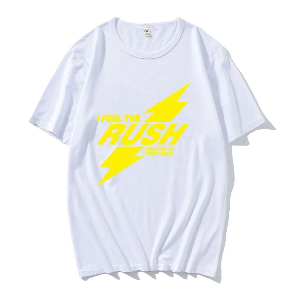 RUSH Troye Sivan T-Shirt Charli Xcx Sportmuster T-Shirt kurzärmelig Rundhals T-Shirt lässiges Damen-T-Shirt bedruckt