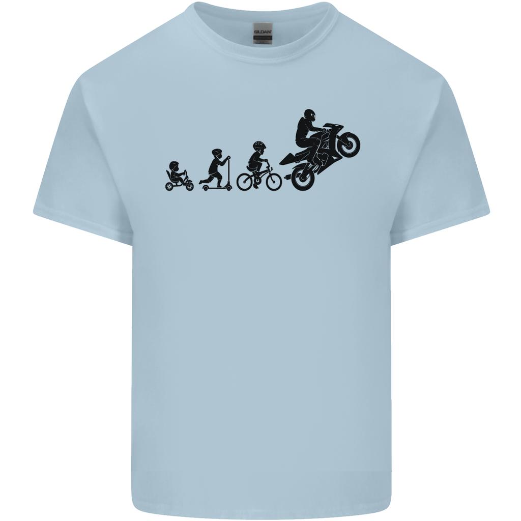 Motorbike Evolution Funny Biker Motorcycle Unisexs Light Cotton TShirt