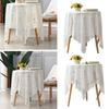 Non-slip Lace Tablecloth Sheer Table Mat Fashion Coffee Table Cover  Photography Backdrop Decor