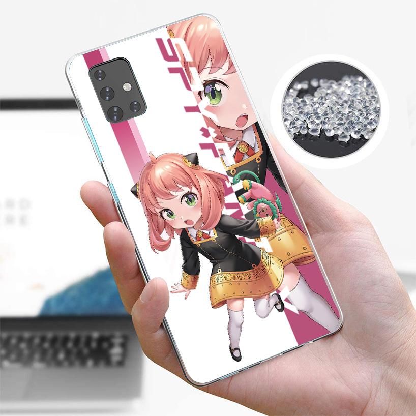 Anime Spy Family Anya Cover Phone Case For Samsung Galaxy A12 A22 A32 A52 A72 A02S Phone Case Note 20 Ultra 10 S10 Plus A51 A71