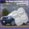 4pcs Door Lock Latches Cover Stainless Steel Door Lock for Nissan Rogue 2008-21