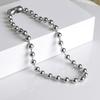 Trendy Stainless Steel Bead Chain Necklace & Bracelet Jewelry Accessories