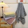1/2PCS Multicolor Checkerboard Towel Combed Cotton Towel Soft Absorbent Kitchen Bathroom Hotel Soft Skin Friendly Cleaning Cloth