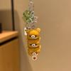 New Cute Bear Pig Plush Keychain Funny Expression Soft Toy Pendant Cartoon Doll Kawaii Decor Bag Xmas Cute Gift For Friends Kids