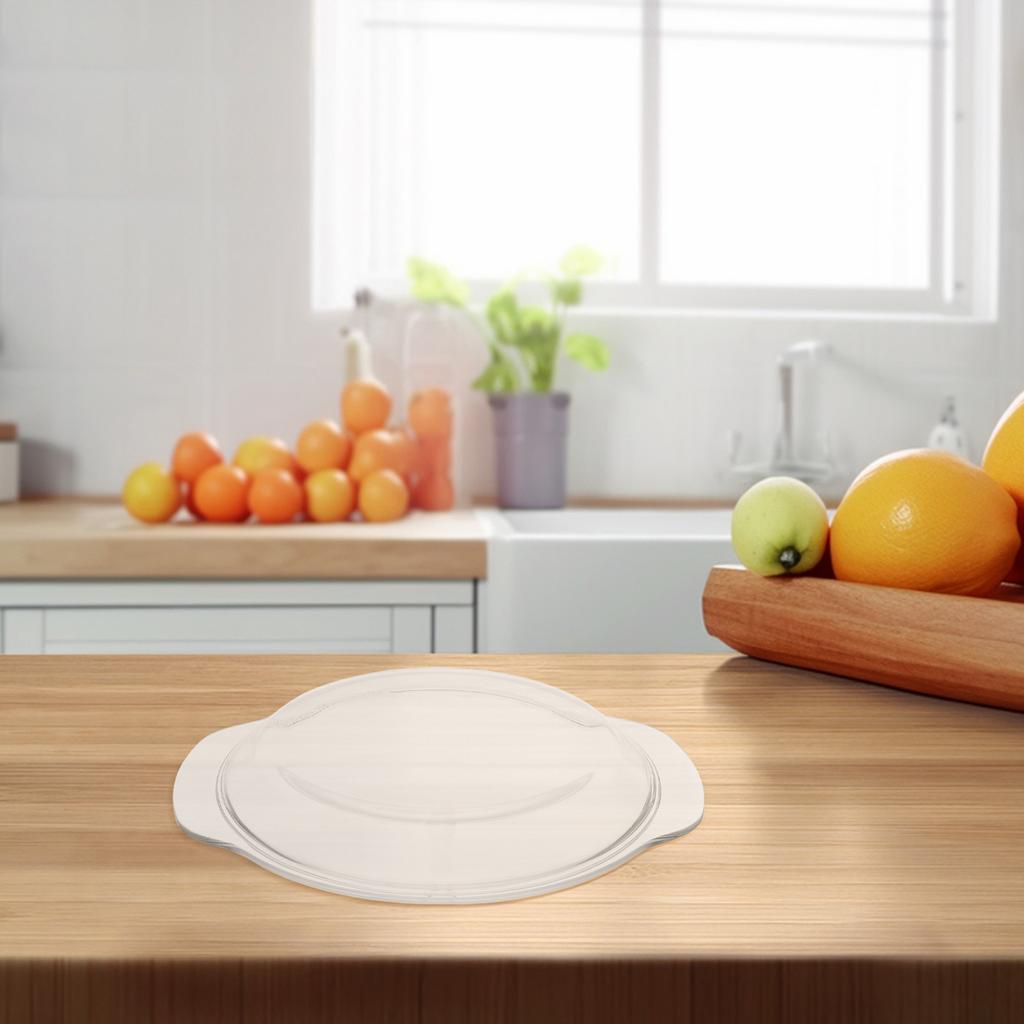 Glass Microwave Plate Cover Splash-Proof Reusable Transparent Microwave Dish Cover for Food Splatter 17.8cm Food Covers