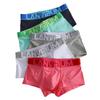 Herren Trendige Baumwolle Mid-Waist Sport Boxer Briefs - Sexy Koreanischer Stil, Übergröße, Vierseitiges Design