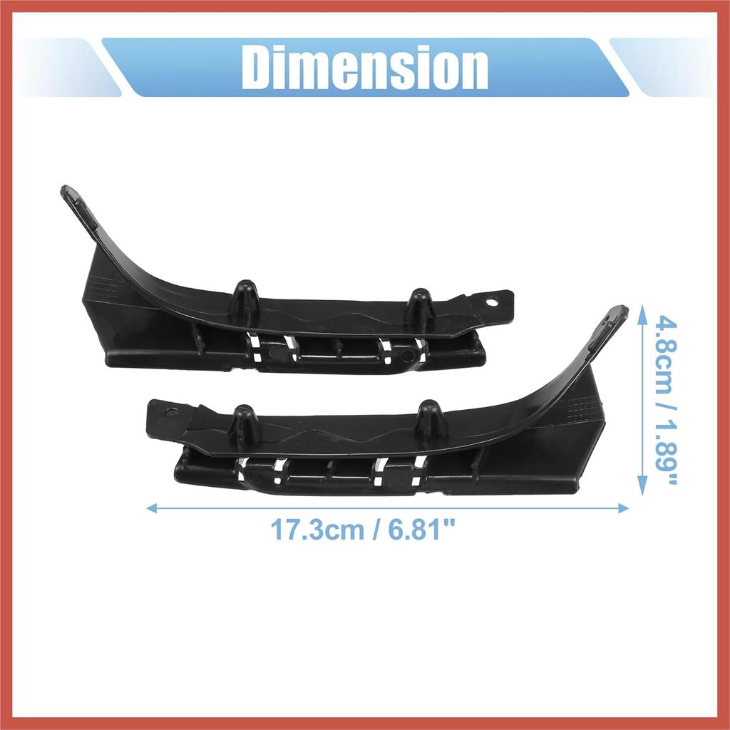 ACROPIX 1 Pair Left and Right Side Front Bumper Mounting Support Bracket 51117116667 51117116668 for BMW X5 E53 2004-2006 Car Parts