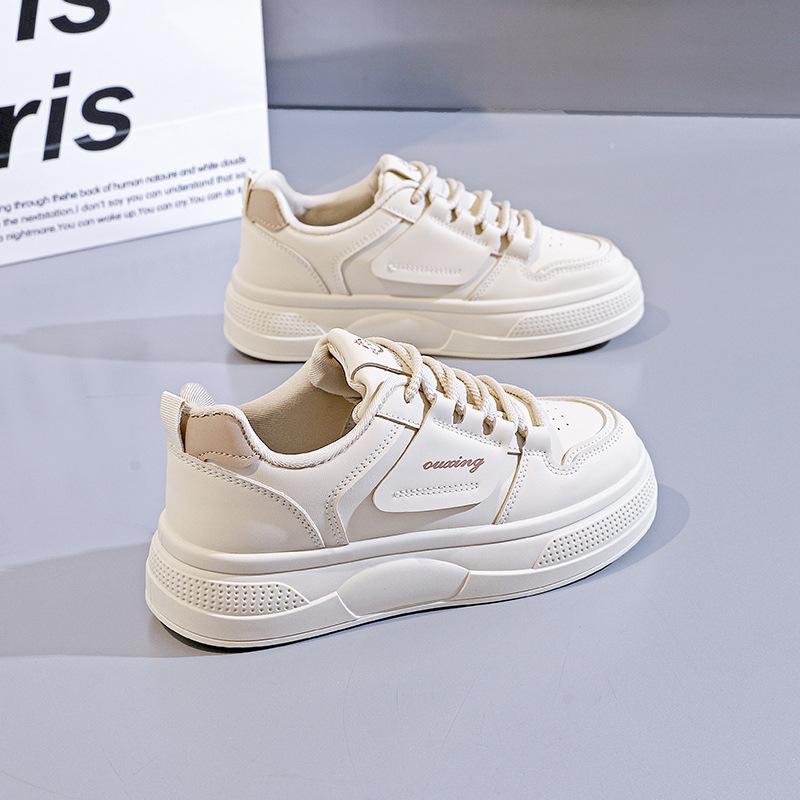 2025 spring little white shoes new Korean version ins female students platform heightening sports board shoes casual street shooting HY319