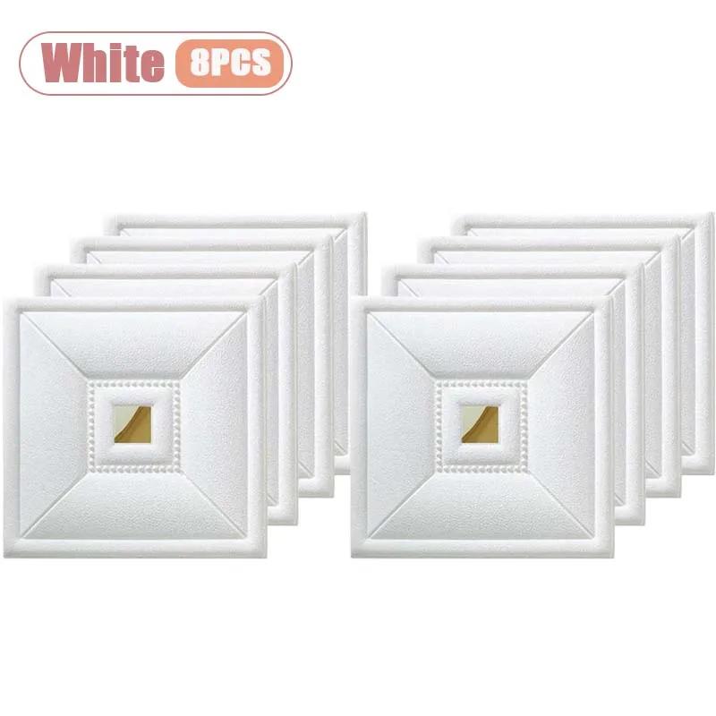 4-24PCS 30x30cm Self-Adhesive Wall Sticker 3D Soft Wall Stickers DIY Bedroom Living Room Background Home Decor Wall Decoration