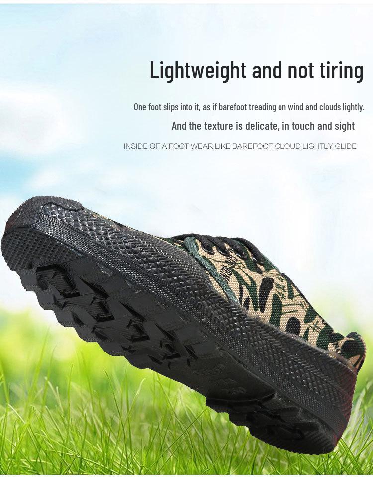Camouflage Non-Slip Wear-Resistant Military Training Shoes for Men and Women