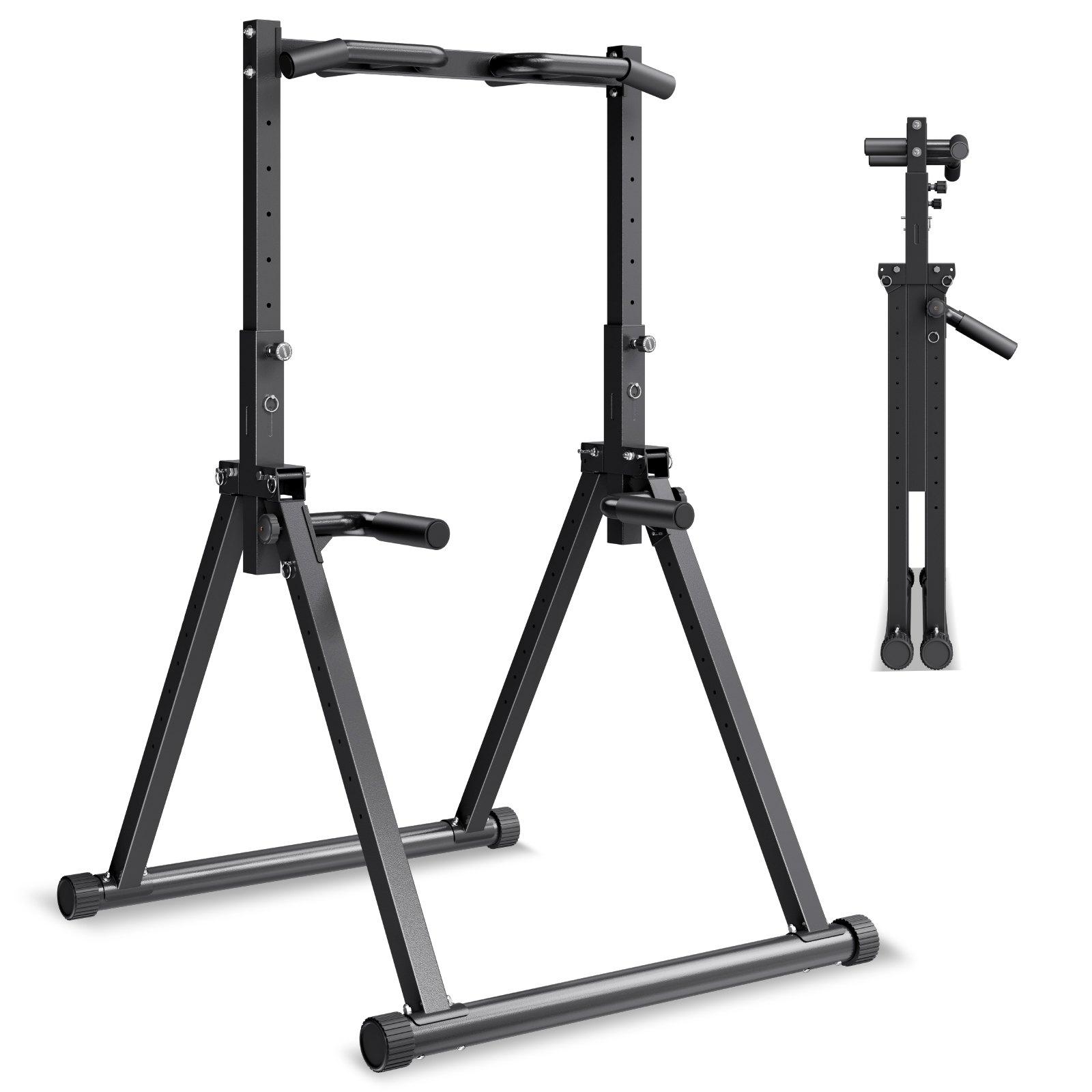 Bară pentru tracțiuni VEVOR, Capacitate 150 kg, Stație portabilă cu bară pentru tracțiuni, Bare pentru tracțiuni independente cu structură triunghiulară și tub de oțel rezistent