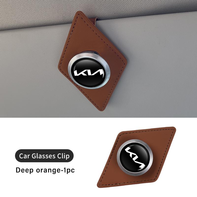 AEG1 For KIA Car Eyeglass Clip Card Ticket Holder Sun Glasses Storage Clip Accessories Rio K5 K2 Sportage Ceed Sorento Picanto