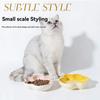 Multi-color Paw Shaped Ceramic Cat Bowl, Non-slip Pet Food Bowl, Easy Clean Feeding Bowl for Cats Dogs