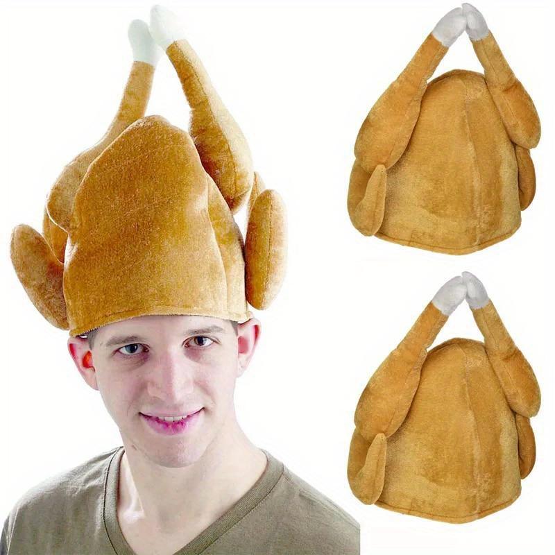 Interesting Chicken Leg Hat - Perfect for Thanksgiving, Oktoberfest, and Christmas Parties