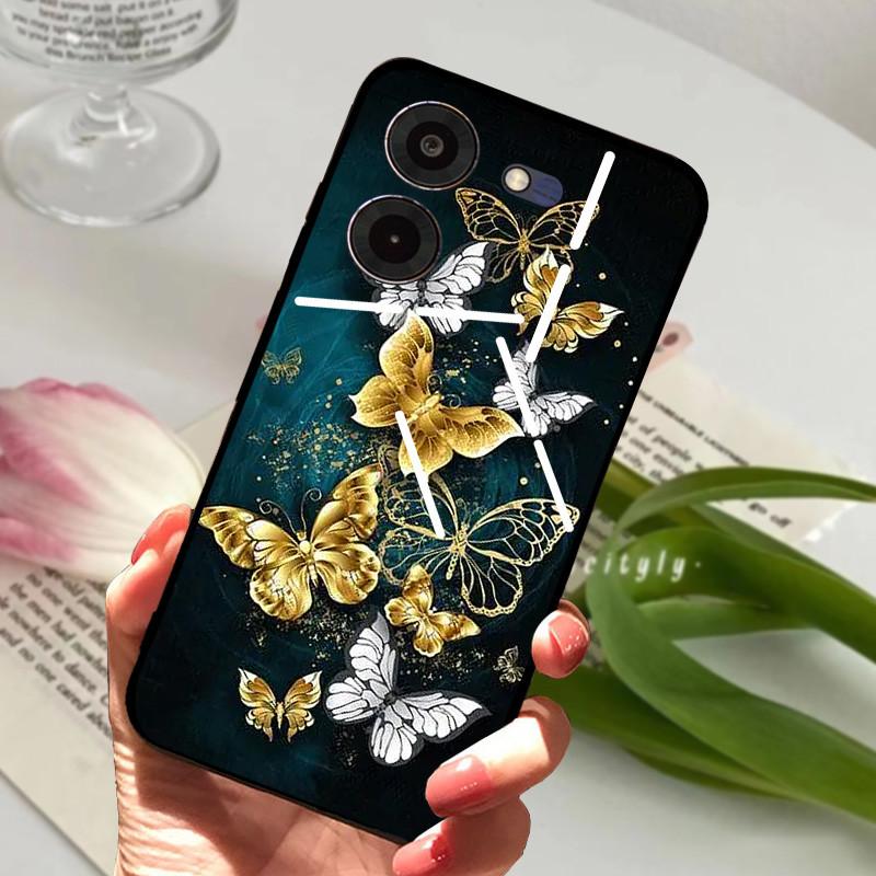 Für Tecno Pova 5 Pro 5G Hülle Pova5 4G Weiches Silikon TPU Handy Rückseite Für Tecno Pova Neo 3 Stoßfester Bumper LH6n Cartoon