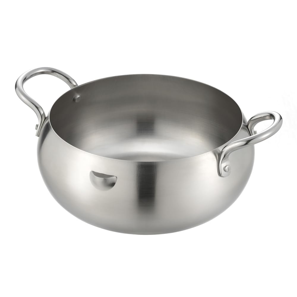 Wahei Freiz Stainless Steel Tempura Made in Pan, 20cm, IH/Gas, Japan, Tsubamesan, EM-076