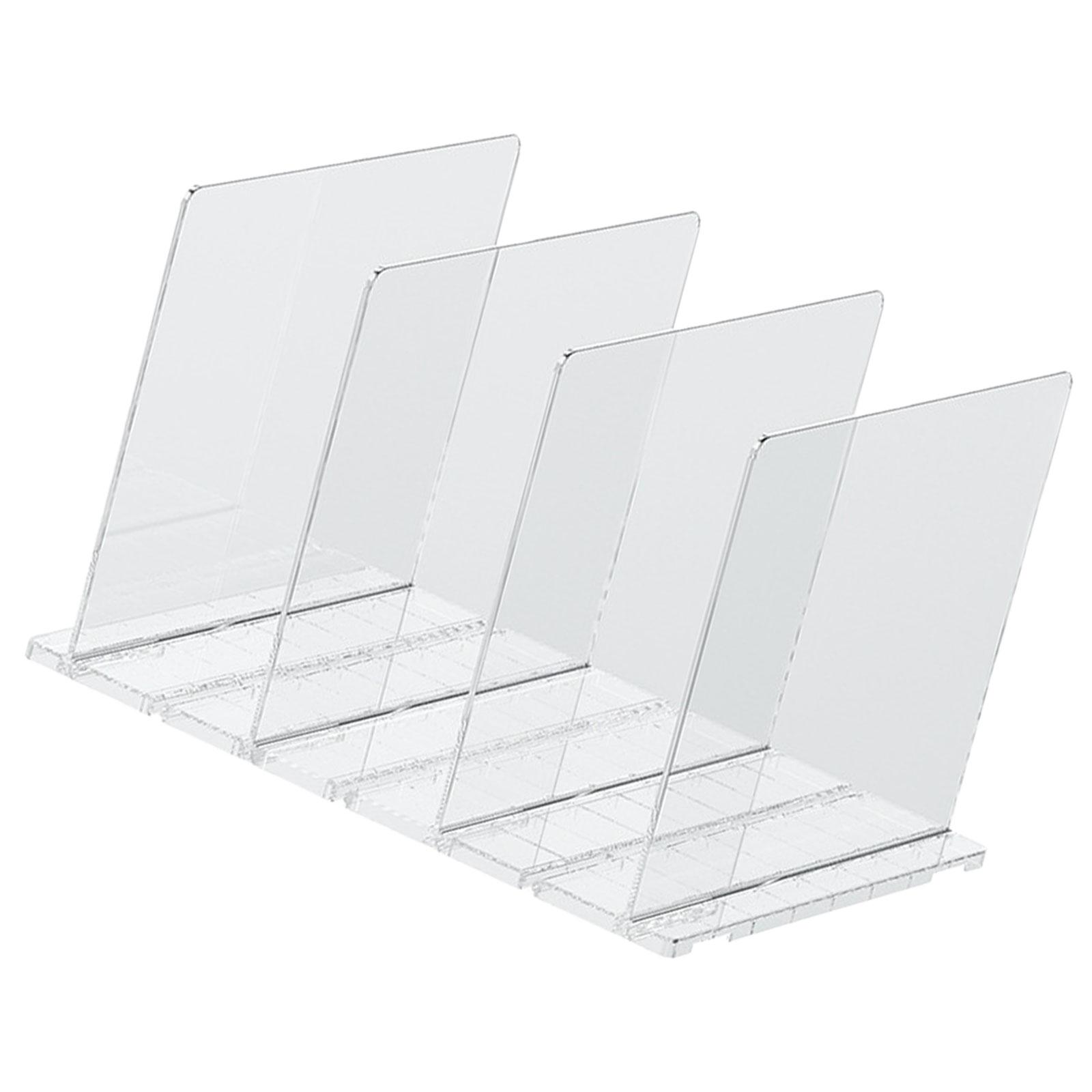 Многоцелевые регулируемые прочные пластиковые разделители полок, аксессуар для организации шкафа, прозрачный разделитель для хранения B прозрачный