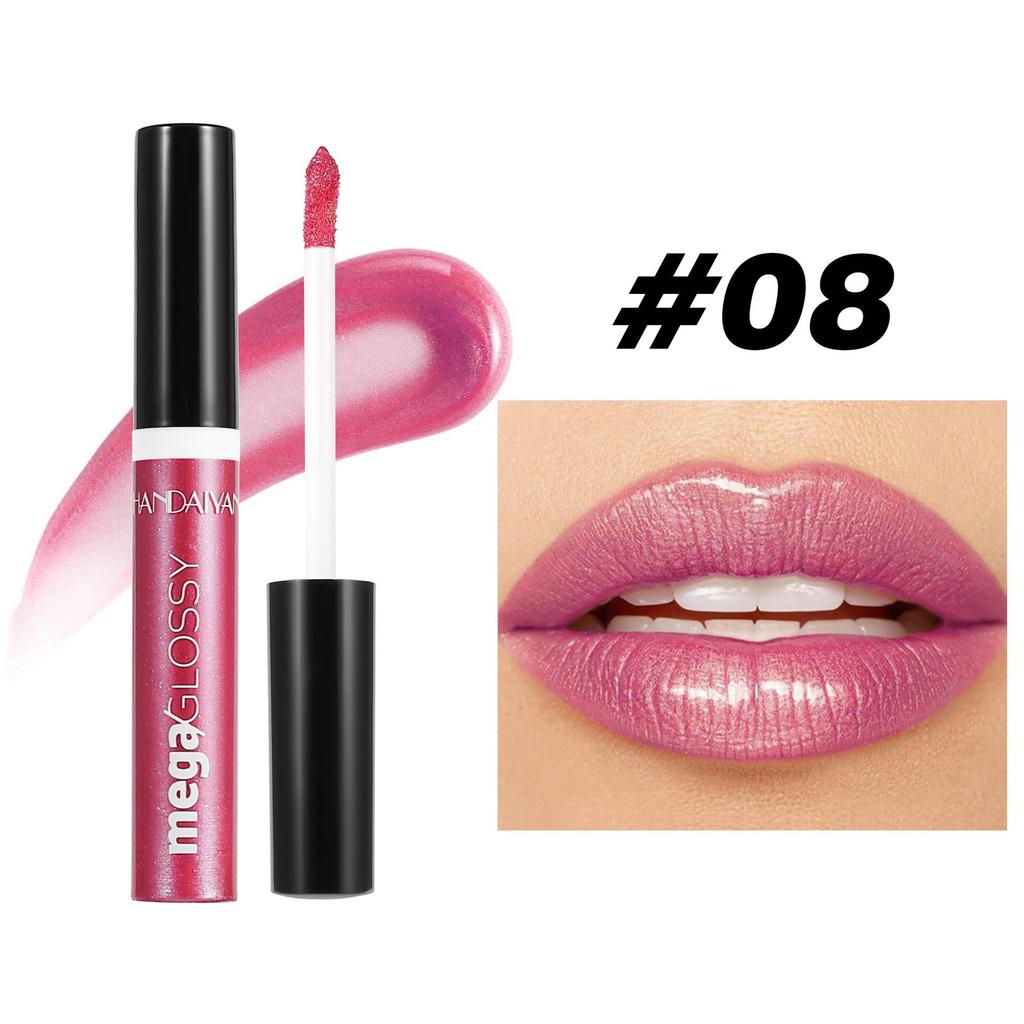 Pearl Fine Flash Lip Glaze Długotrwały Nawilżający Błyszczyk do Ust Płynna Szminka Przezroczysty Olejek do Ust Makijaż Ust Kosmetyki Damskie