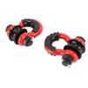 2PCS D Ring Shackle 3 4in D Ring Shackle Heavy Duty Off Road Recovery Shackle with Pulley for Truck Tractor ATV UTV