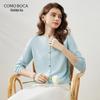 Women's Lyocell Tencel Knit Long Sleeve Thin Cardigan