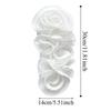 Big Flower 3D Floral Patch Folded Design DIY Chest Flower Handmade Floral Applique  Wedding Dress