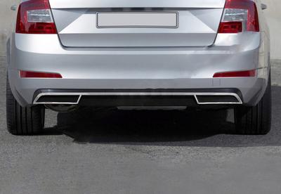 Obvod zadního difuzoru (nervový) Carmos - Turecká ocel pro Škoda Octavia III A7 2013-2019