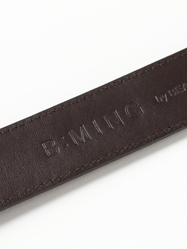 B:MING LIFE STORE by BEAMS Leather Belt, Velour Leather Dress Belt, 2025 Spring/Summer, Men's, Black, Size M