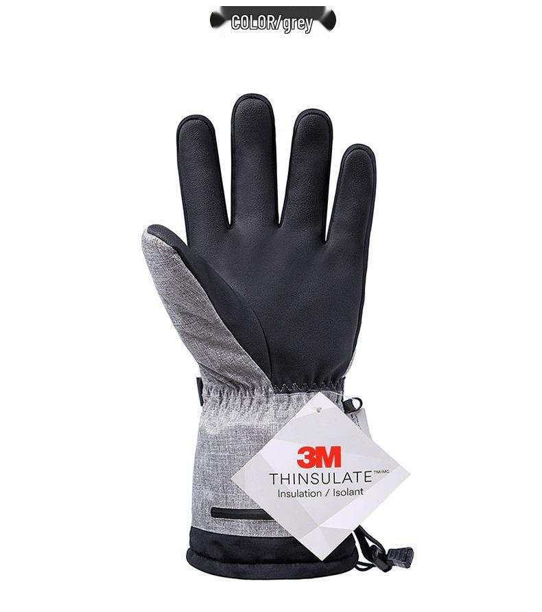 Winter Warm Touchscreen Electric Heating Gloves for Outdoor Cycling and Skiing - Waterproof