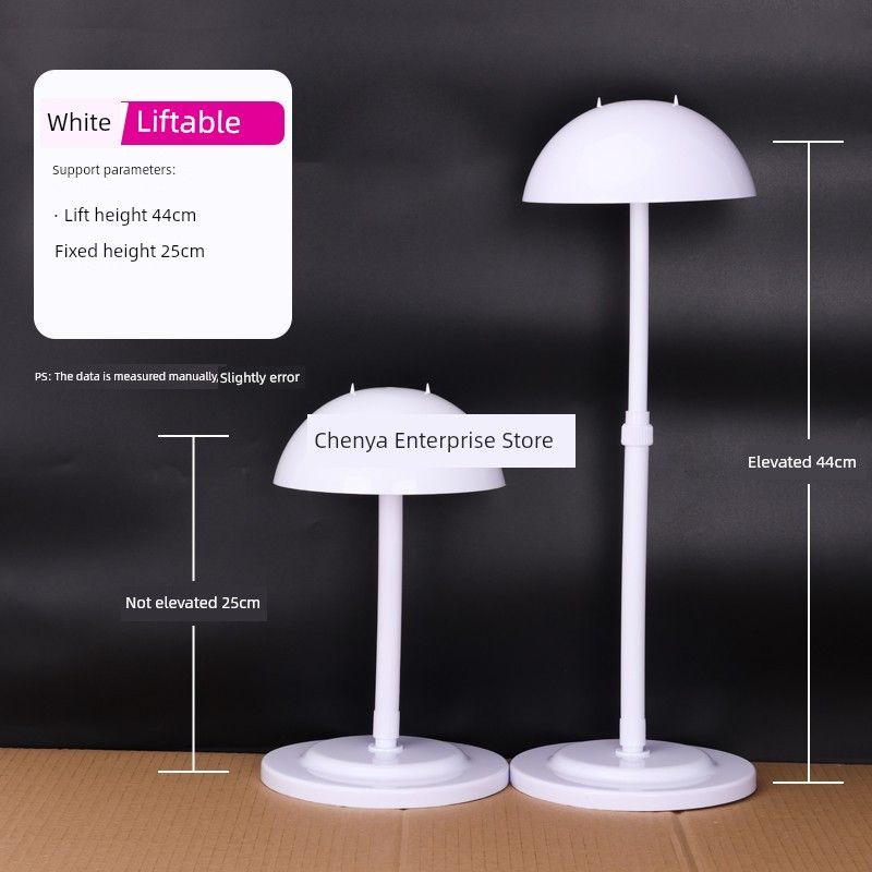 

Wig Stand Color Stand Wig Hair Piece Simple Stand Wig Hair Piece Display Stand Wig Care Support Liftable-White