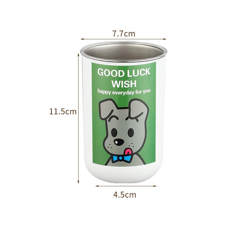 304 Stainless Steel Water Cup, Tooth Cup, Mouthwash Cup, Multi-purpose Cup, Magnetic Toothbrush Cup, Washbasin Cup Gift