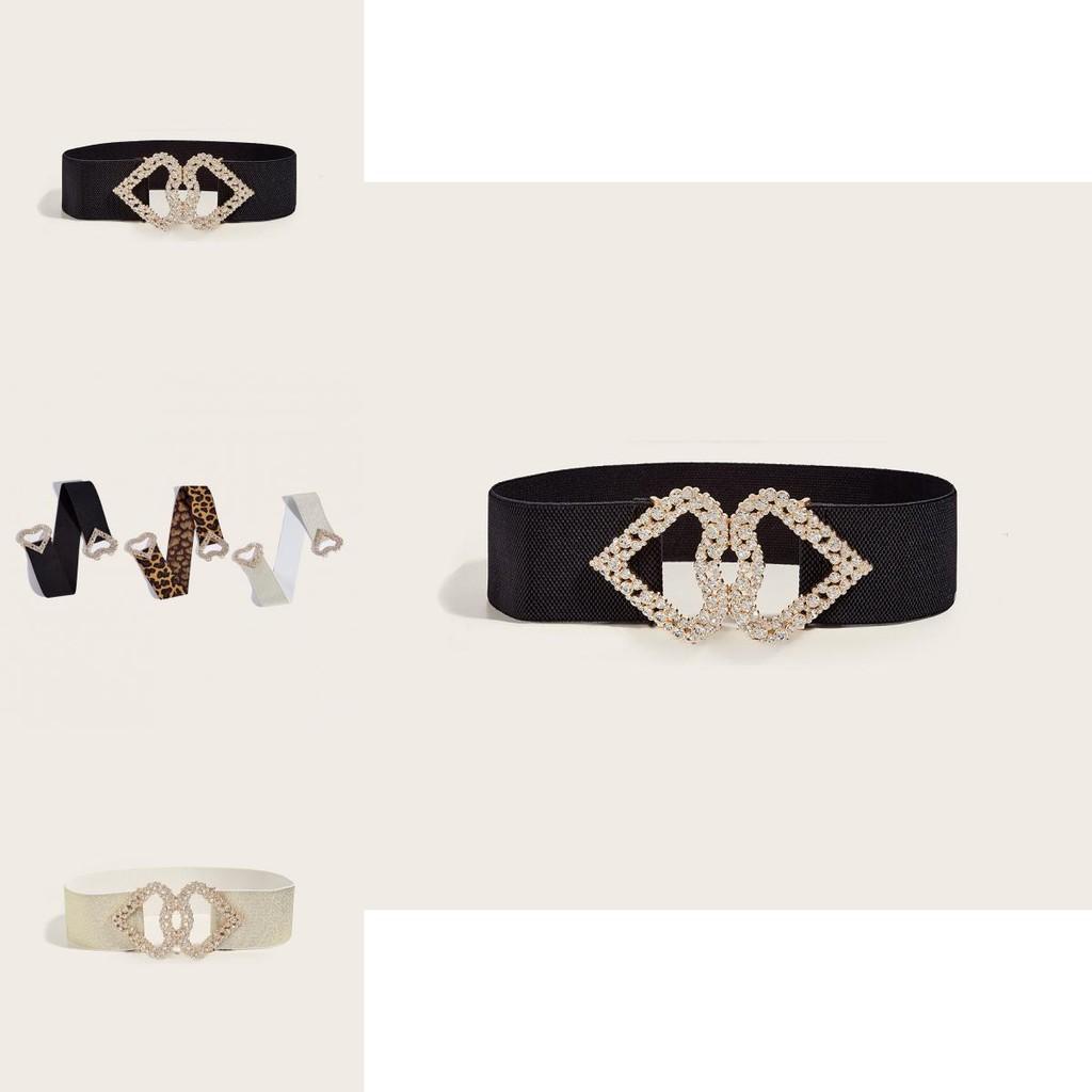 Love Heart Buckle Wide Leather Belt For Women Elegant Dress And Coat Accessory