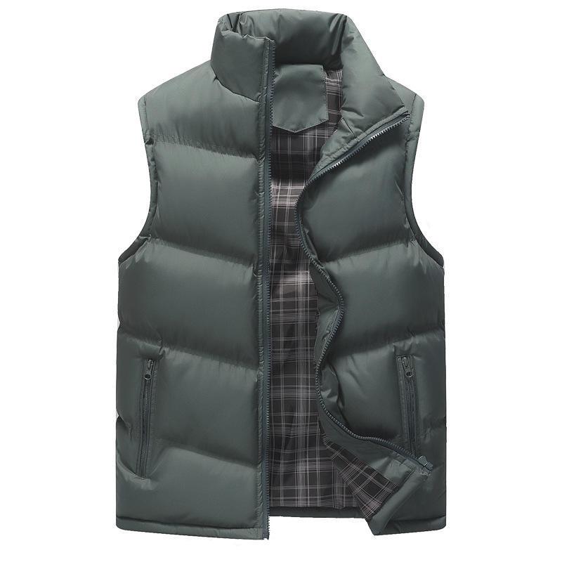 Gilet in cotone ispessimento uomo giacca invernale piumino gilet in cotone uomo taglia grande